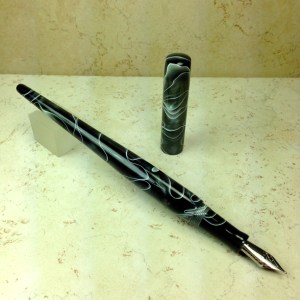Custom Prototype Desk Pen in Ghost Trails Acrylic