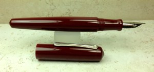Custom Design in Urushi Red Acrylic, Nakaya Naka-ai style
