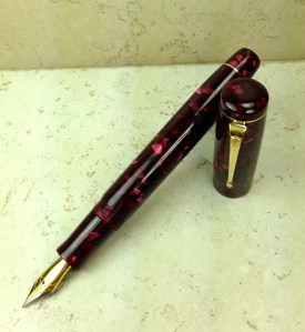 Baskerville in Quartz Burgundy Acrylic by Conway Stewart - Medium