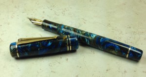 Baskerville in Blue Bronze Lava Lamp #32 - Small