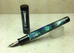 Chronicler in Stormy Night Lava Explosion & Black Japanese Ebonite - Large