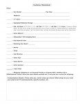 Customer Worksheet