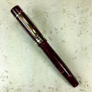 Custom Vintage Montblanc 139 Style in Conway Stewart Quartz Burgundy - Medium