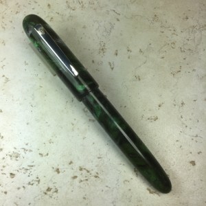 Sonneteer in Silver & Green Lava Lamp #8 - Large