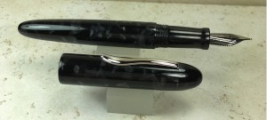 Custom King of Pen Style in Conway Stewart Graphite & Black Ebonite