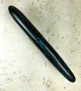 Custom Torpedo Style in Blue Ripple Ebonite - Oversized