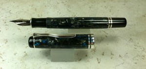 Custom Faux Pelikan Style in Tibaldi Impero Celluloid - Small