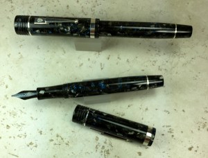 Churchillized Epic, Straight Barrel, in Tibaldi Impero Celluloid - Medium