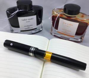 Custom 139 Style in Black Ebonite with Silver Furnishings - Medium