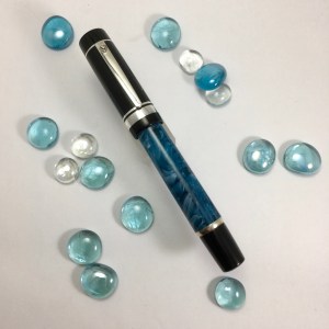 Custom Dolce Vita Style in Teal Tempest Acrylic and Black Ebonite