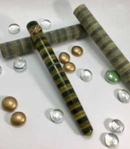 Idyll in Conway Stewart Evergreen - Extended Barrel - Custom Music Roll Stop - Medium