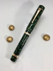 Custom Marlborough Style in Classic Green with Bronze Trim - Medium