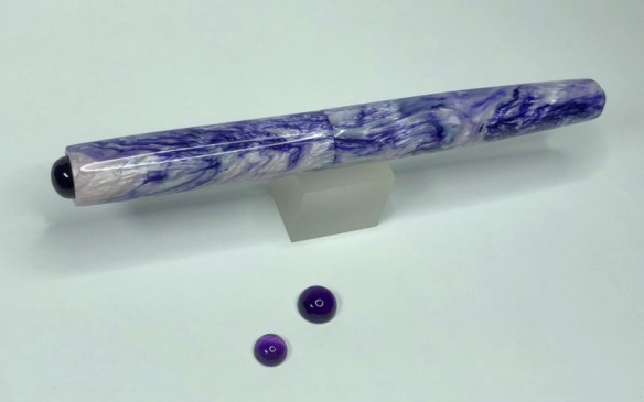Illuminaire in Wisteria Alumilite with Amethyst Cabochons