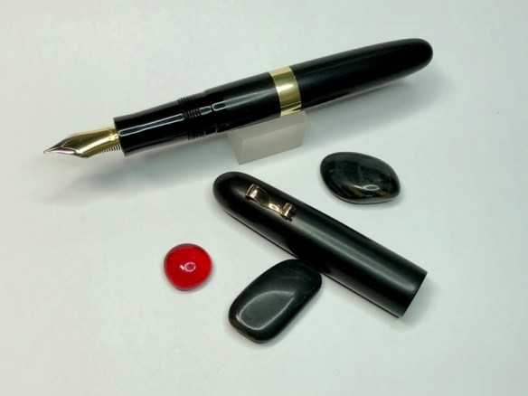 Custom Sonneteer in African Blackwood and Ebonite with #8 Nib - Large