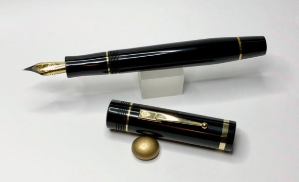 Churchillized Epic in Black Ebonite - Medium