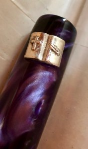 Open Bible Roll Stop with Wooden Cross & crown of Thorns