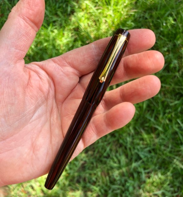 Custom Design in NYH 8-Swirl Red Cumberland Ebonite – Slim