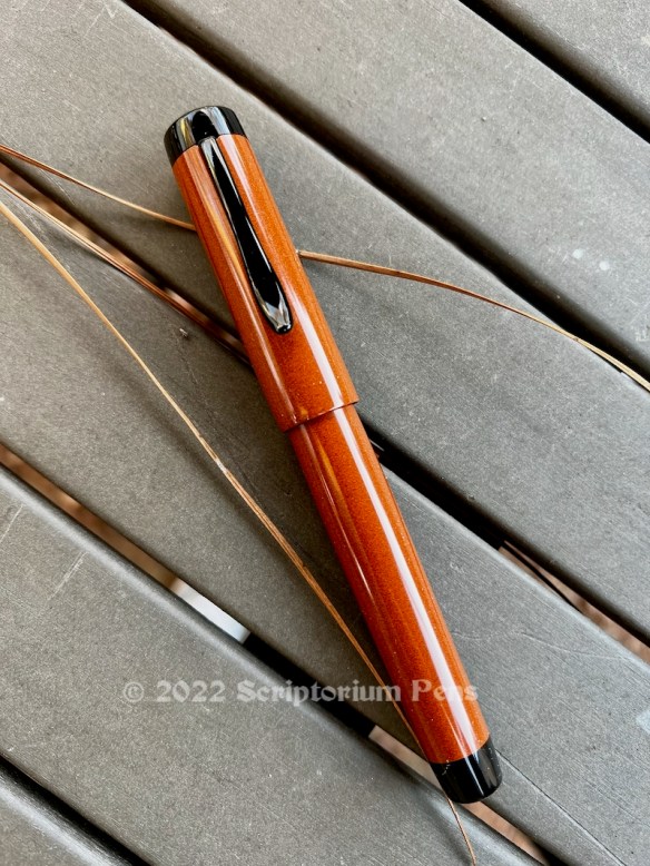 Exemplar in Terracotta & Black Ebonite - Medium