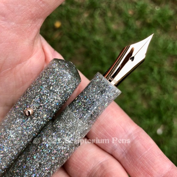 Idyll in DiamondCast Moissanite - Rose gold Iota & nib no8 - Large