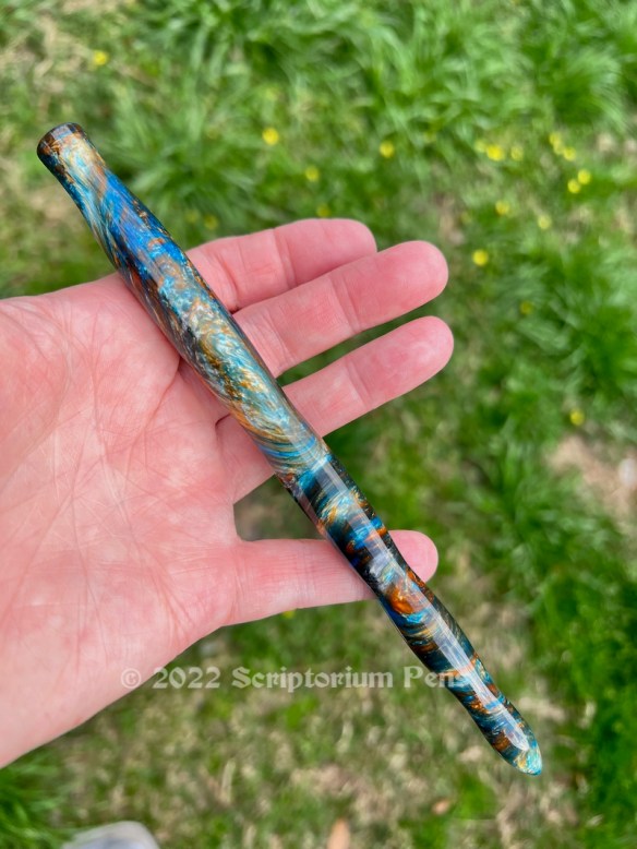Wavy Dip Pen in Mineral Sea - Medium