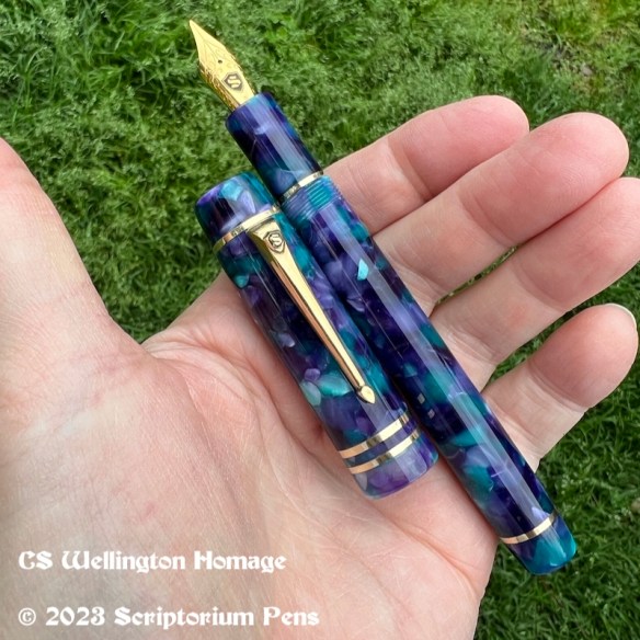 Custom CS Wellington Homage in Conway Colors Azure - Small