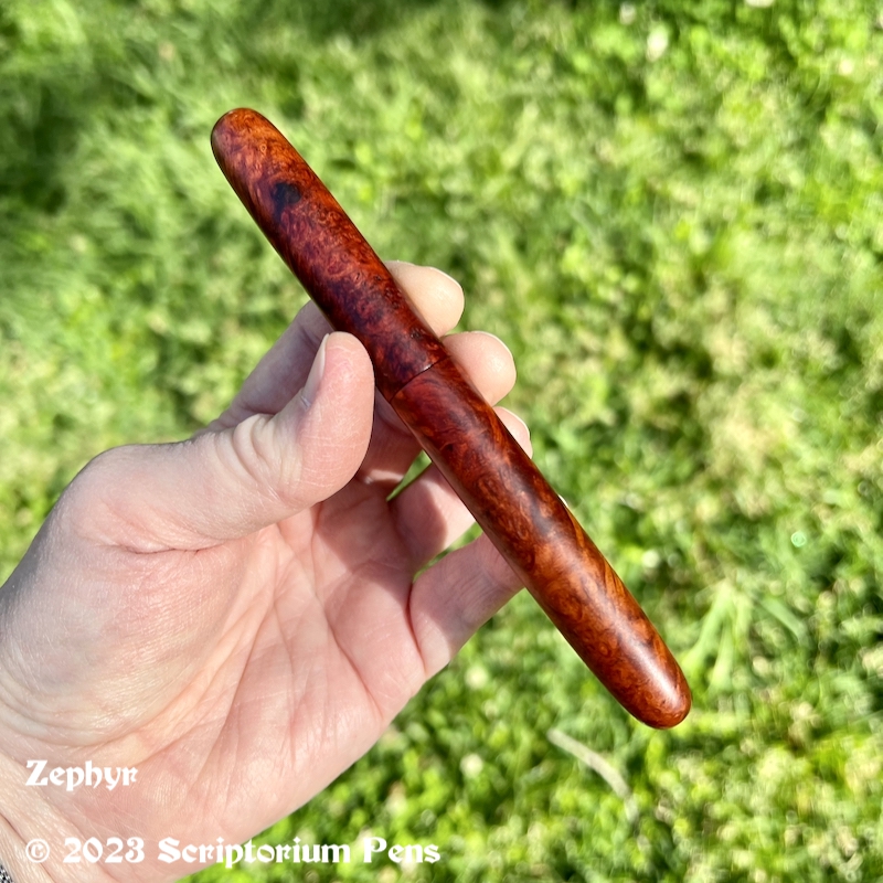 Zephyr in Amboyna Burl, Gallery Grade ++ - Small