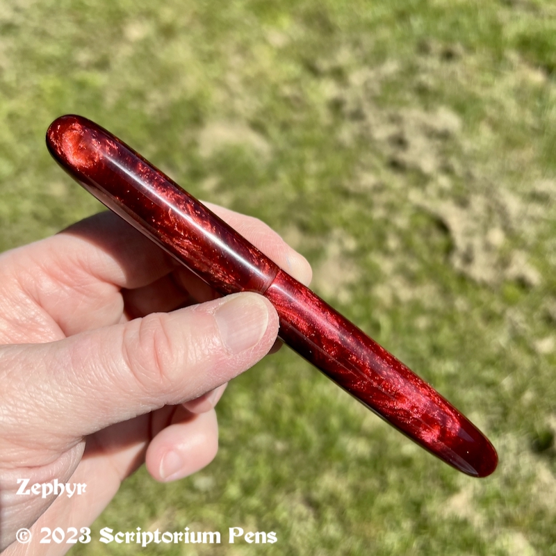 Zephyr in Double Red Mono Swirl - Small
